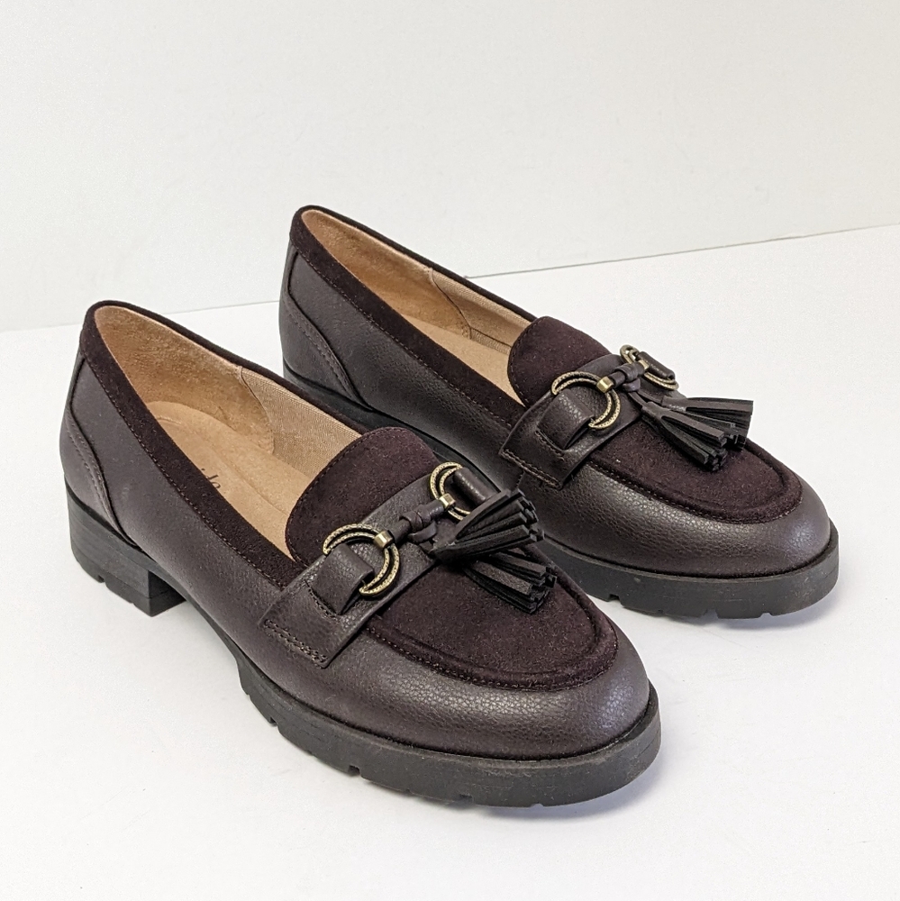 Life Stride Dark Brown Tassel Loafers